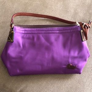 Purple nylon Dooney & Bourke purse